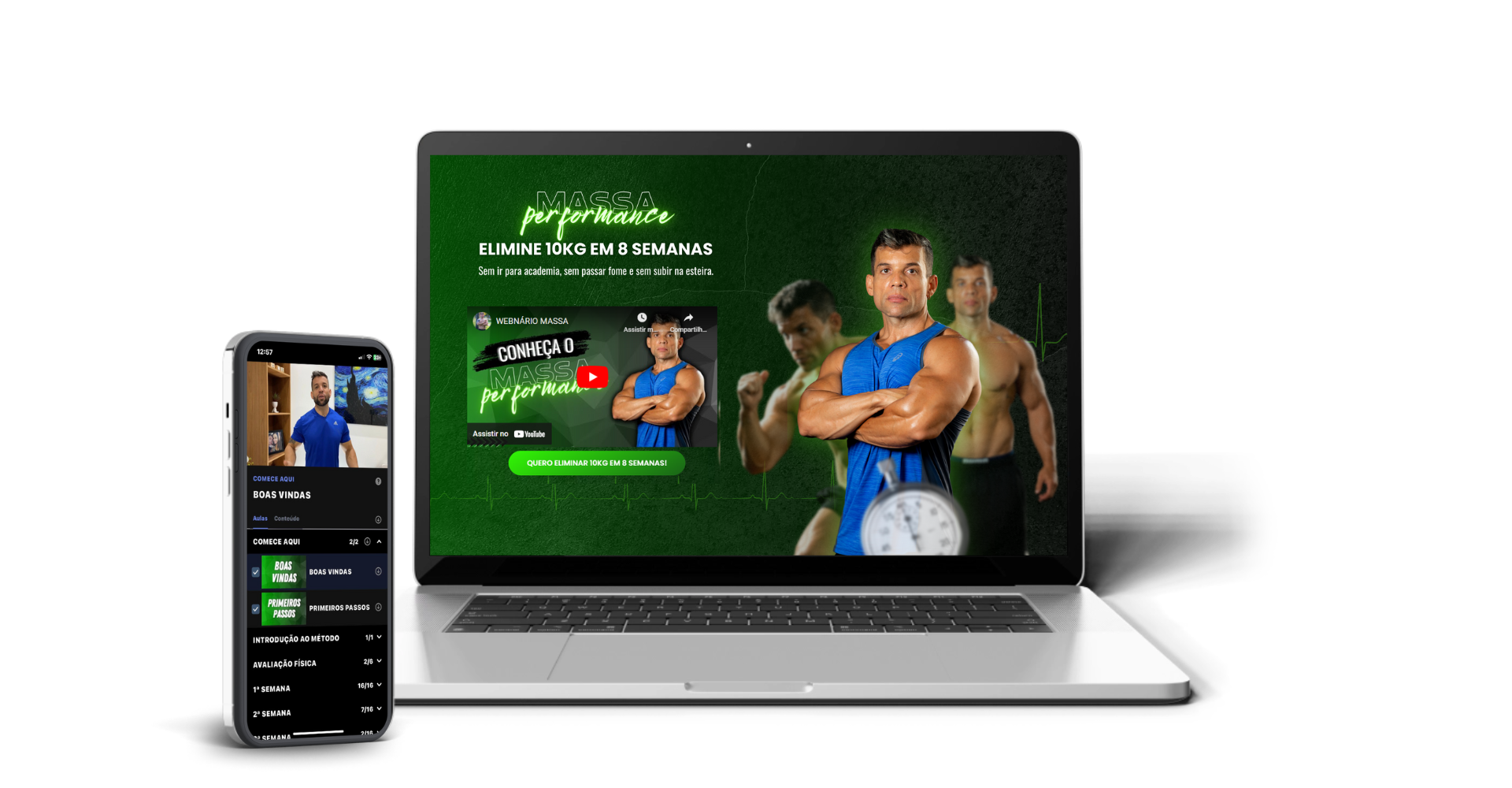 foto do computador e celular